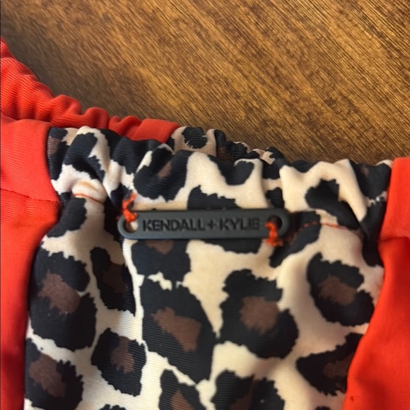 Kendall & Kylie Red and Leopard Bikini Bottom - Picture 3 of 4